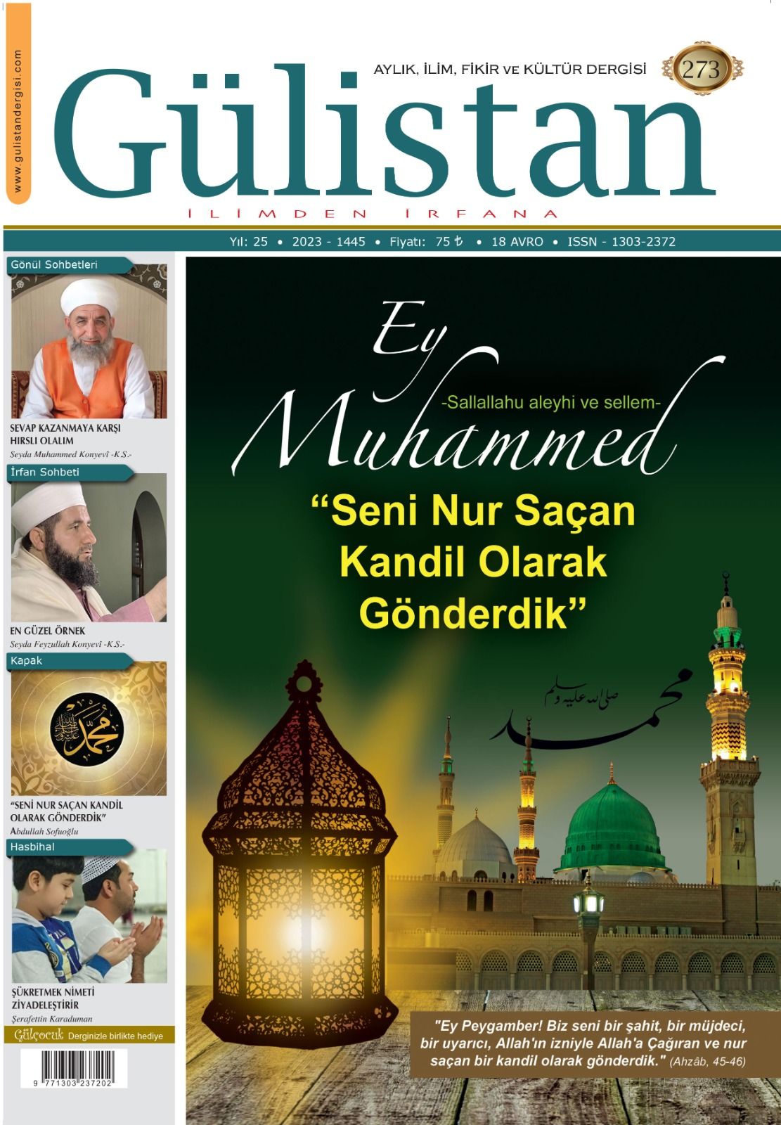 Aylık,İlim,Fikir ve Kültür Gülistan Dergisi 273. Sayı
