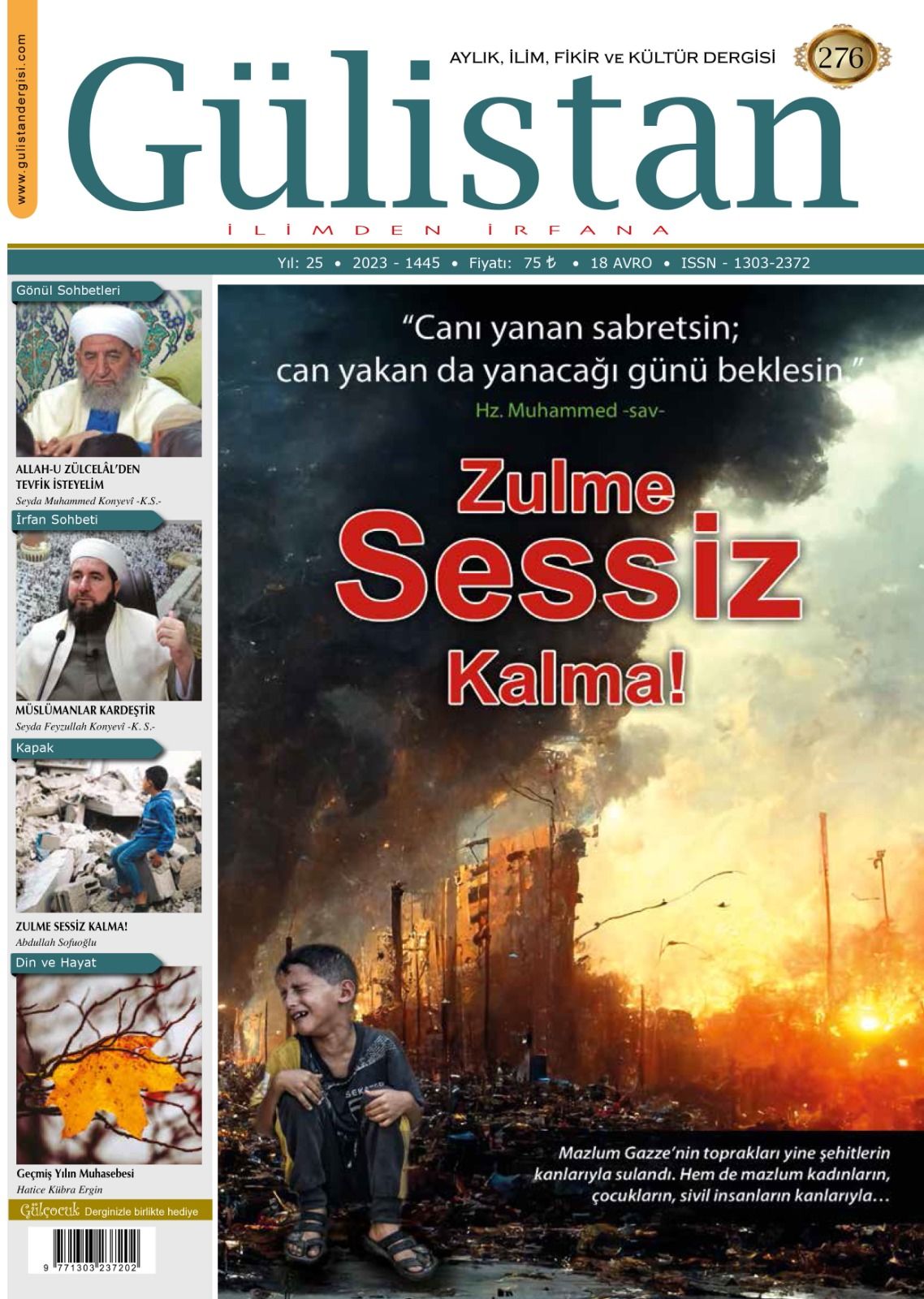 Aylık,İlim,Fikir ve Kültür Gülistan Dergisi 276. Sayı